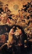 ROELAS, Juan de las Adoration of the Name of Jesus oil painting on canvas